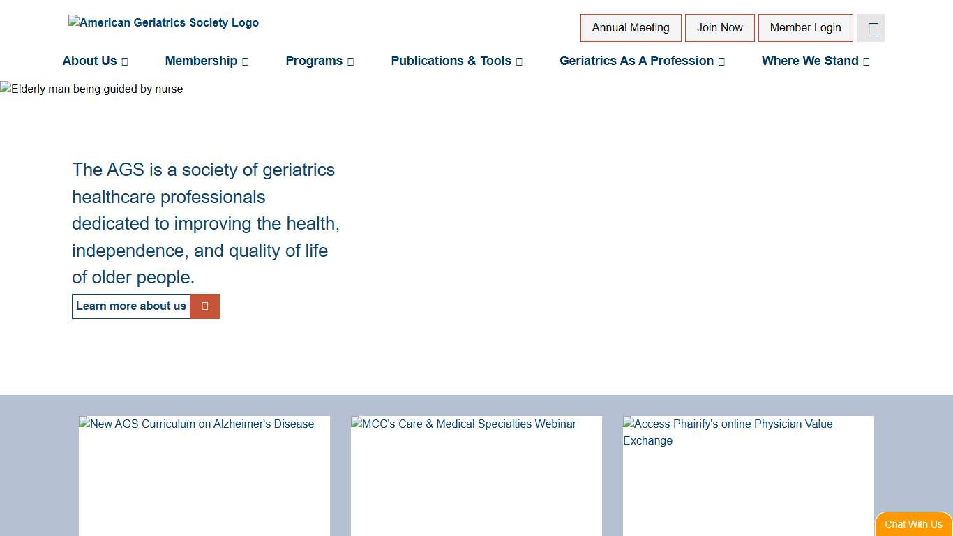 AGS Home American Geriatrics Society